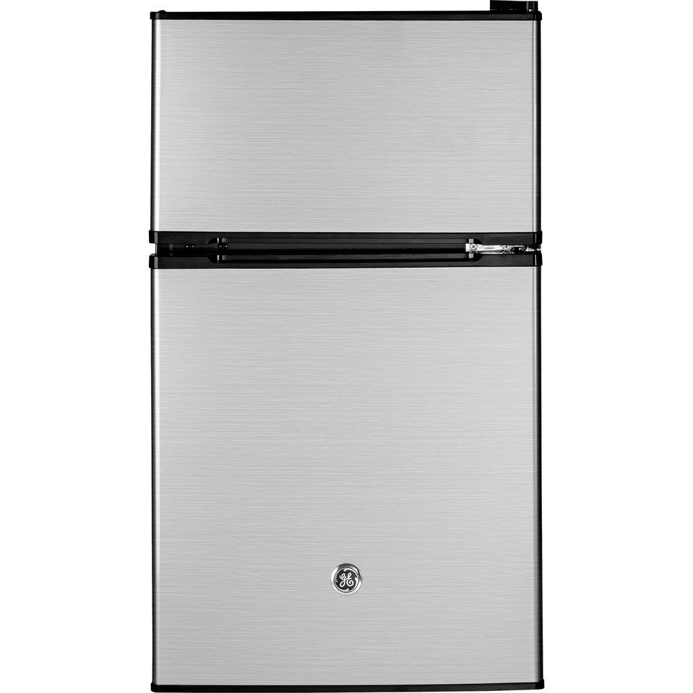 GE 3.1 Cu. Ft. Double Door Compact Refrigerator Stainless Steel GDE03GLKLB - Image 2