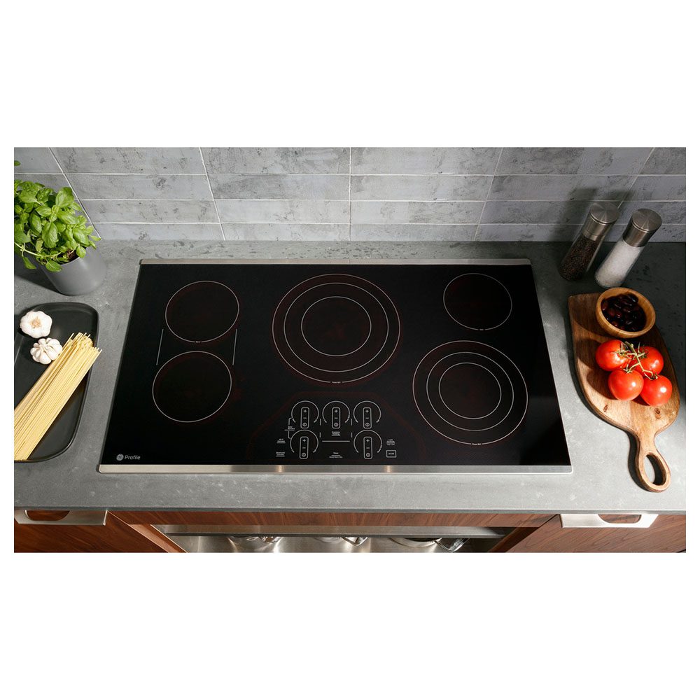 GE Profile 36" Built-in Touch Control Electric Cooktop Black- PEP7036DTBB - Image 7