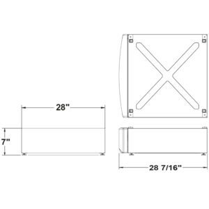GE Laundry 7" RightHeight Riser in White