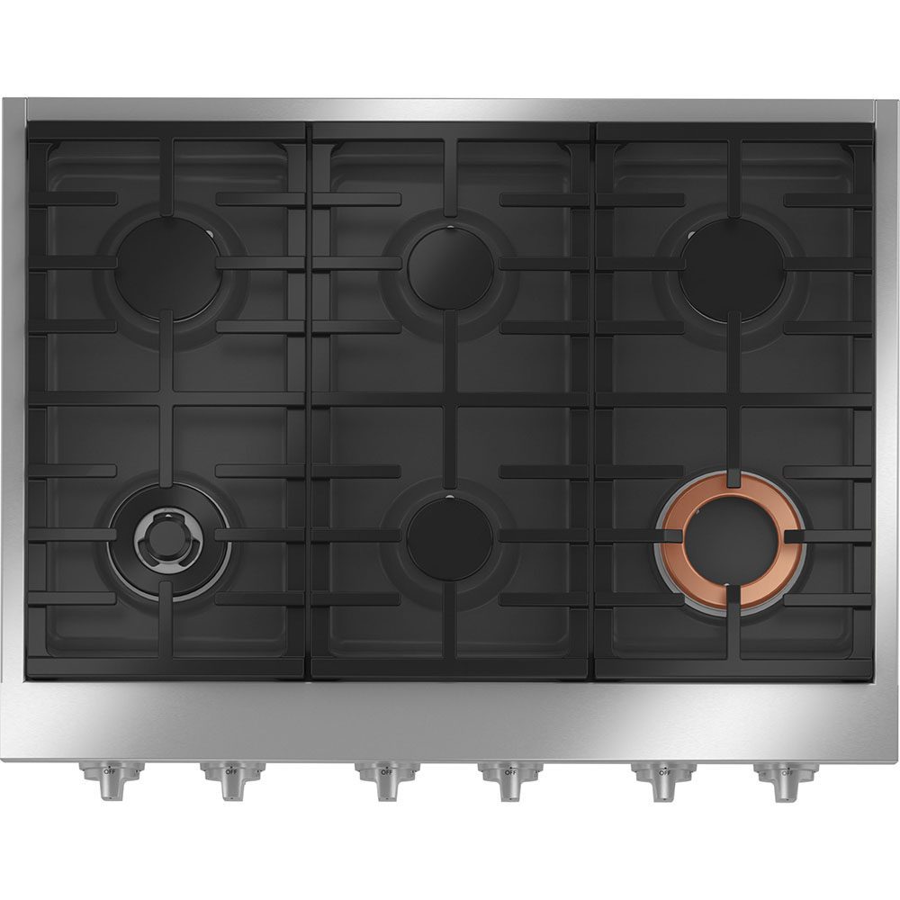 Café 36" Commercial-Style Gas Rangetop Stainless Steel - Image 2